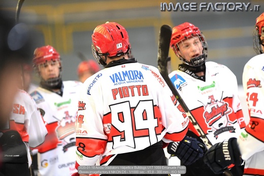 2020-01-18 Aosta Gladiators-Valpellice Bulldogs U17 1059 Emanuele Piotto